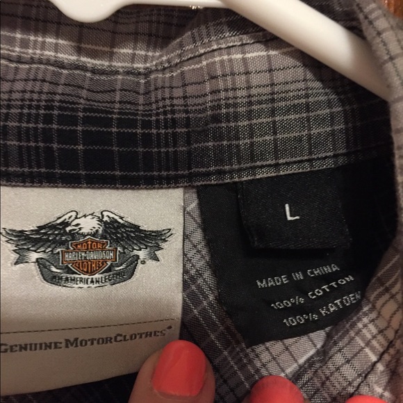 Harley-Davidson Plaid Button-Up - Picture 6 of 6